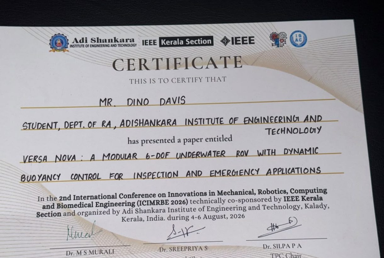 Certificate of paper presentation at ICIMRBE 2026